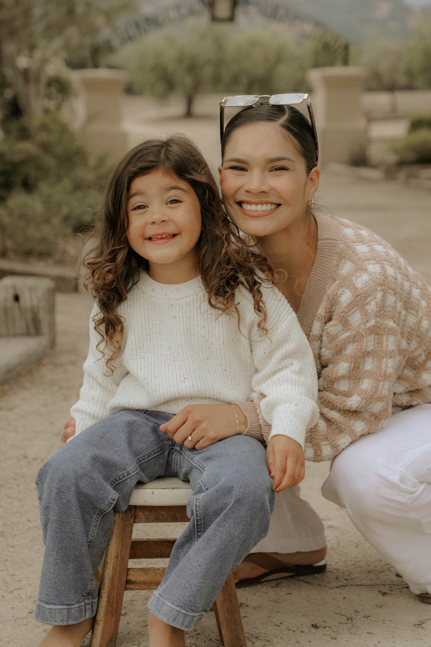 Confetti Cozy Knit Sweater - Beige